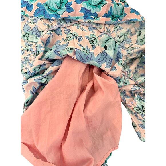 RHODE Nala Pop Floral Pink & Blue Mini Dress - Size S - Picture 11 of 12